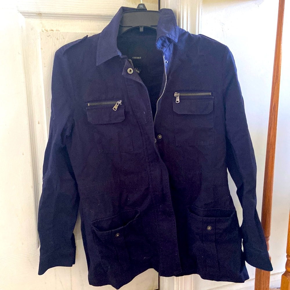 Baby blue Forever 21 jacket!
